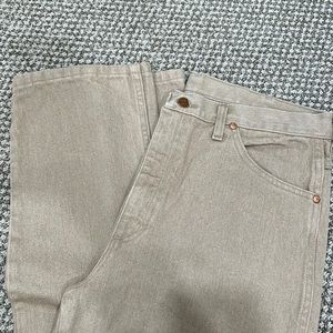 Wrangler Khaki Cowboy Boot Jeans